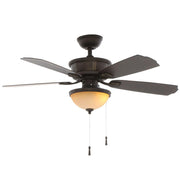 Hampton Bay 51226 Umber 46" Oil Rubbed Bronze Ceiling Fan with Light 185314
